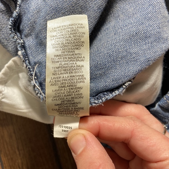 DKNY Jeans Sleeveless Denim Shorts Romper Size 10 - Picture 8 of 8